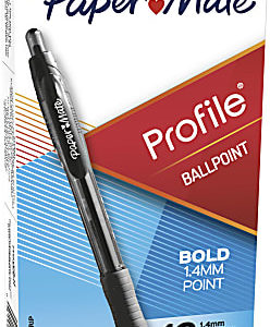 Black Barrel TUL® BP3 Retractable Ballpoint Pens Pack of 12 Pens Black Ink 1.0 mm Medium Point 